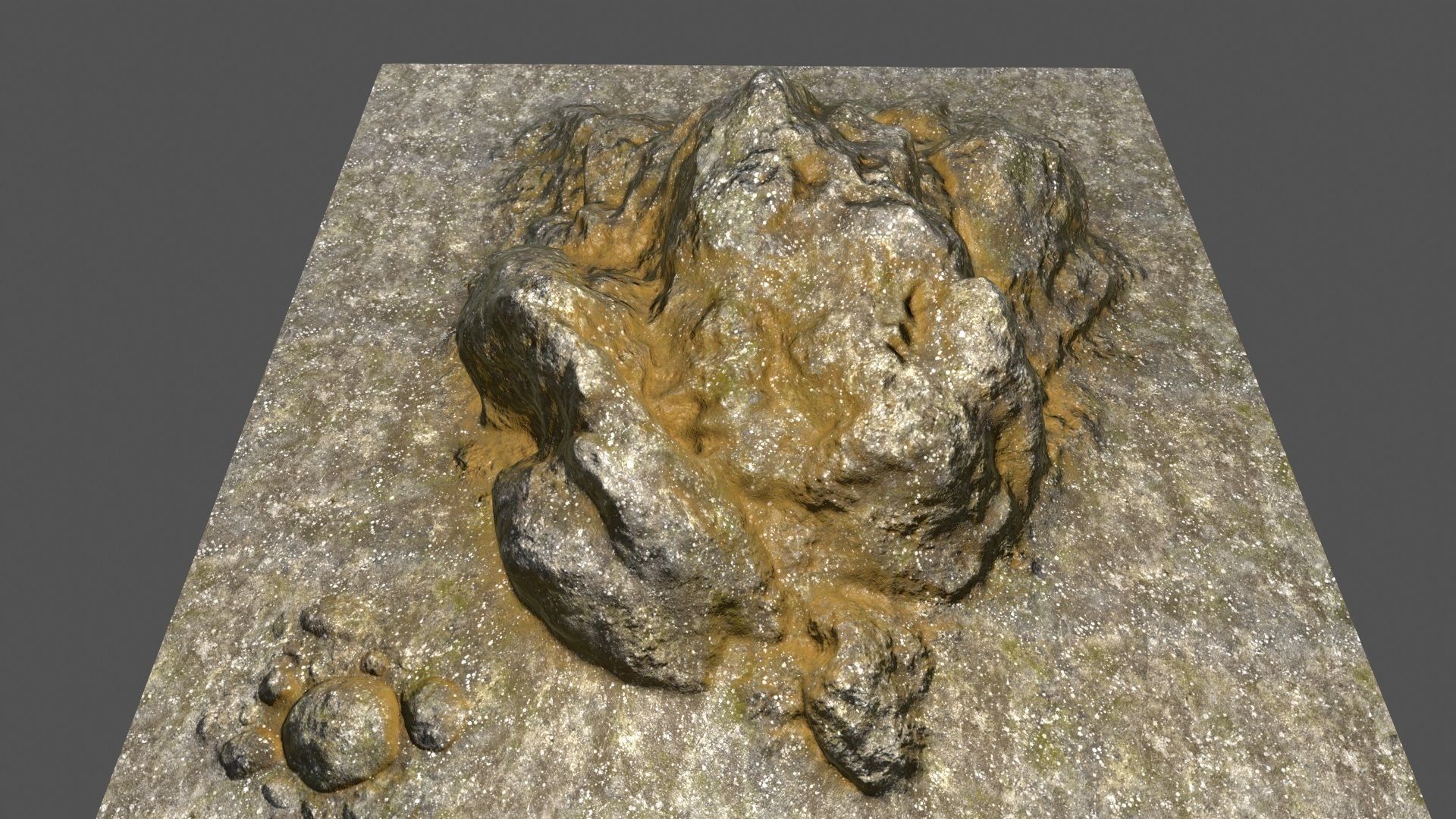 Rock Low-poly 3D model_21