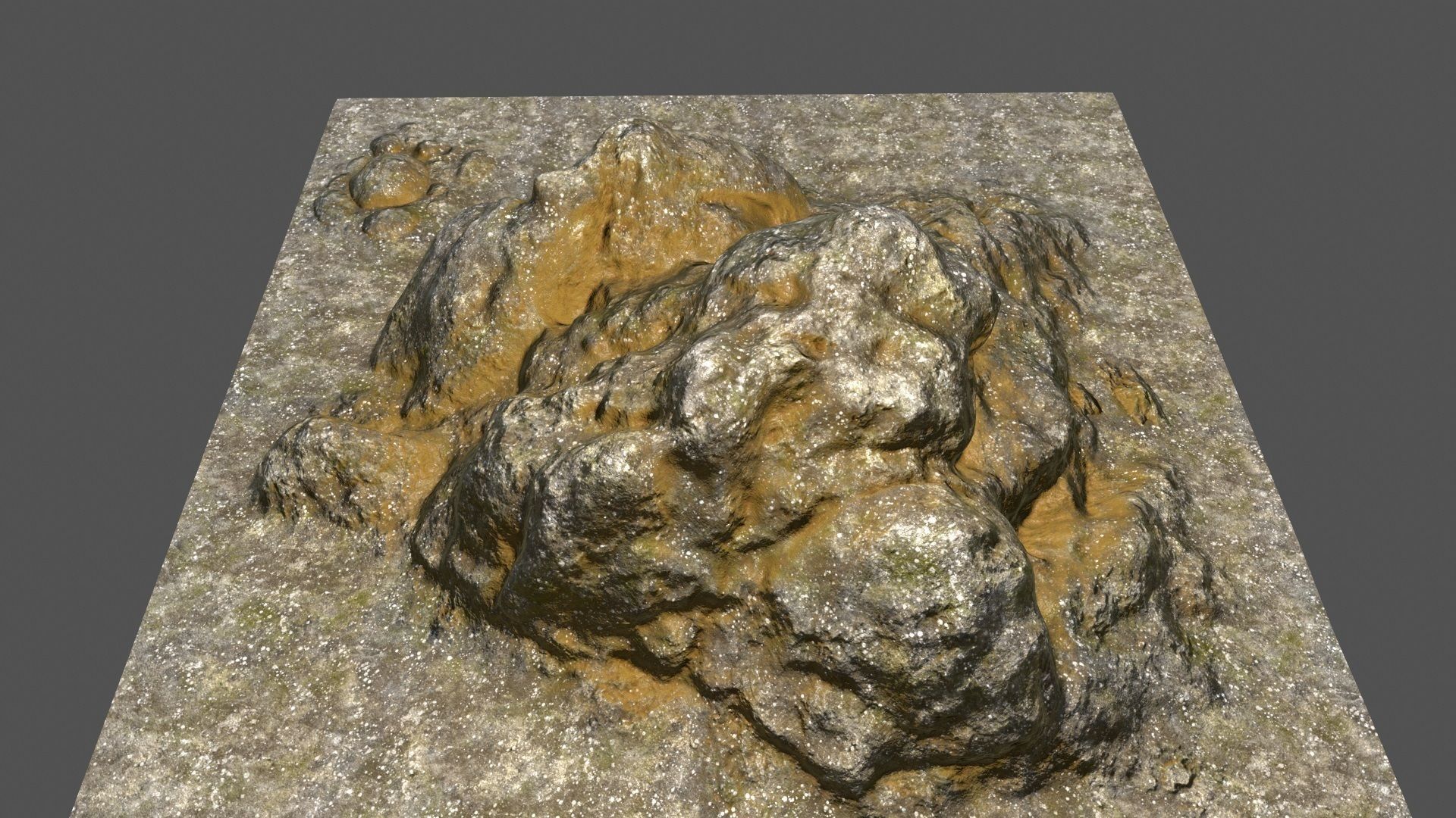 Rock Low-poly 3D model_19