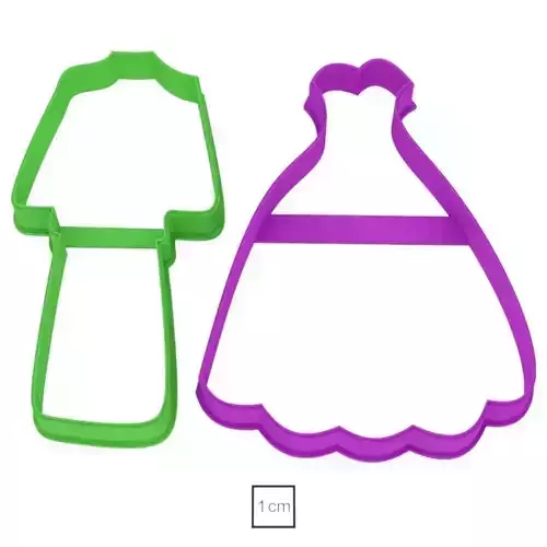 Set Costume and dress Cookie cutter for professional 