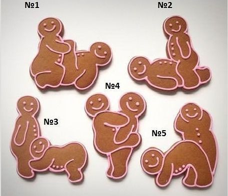 Kamasutra set of professional cookie cutters Free 3D print model_1