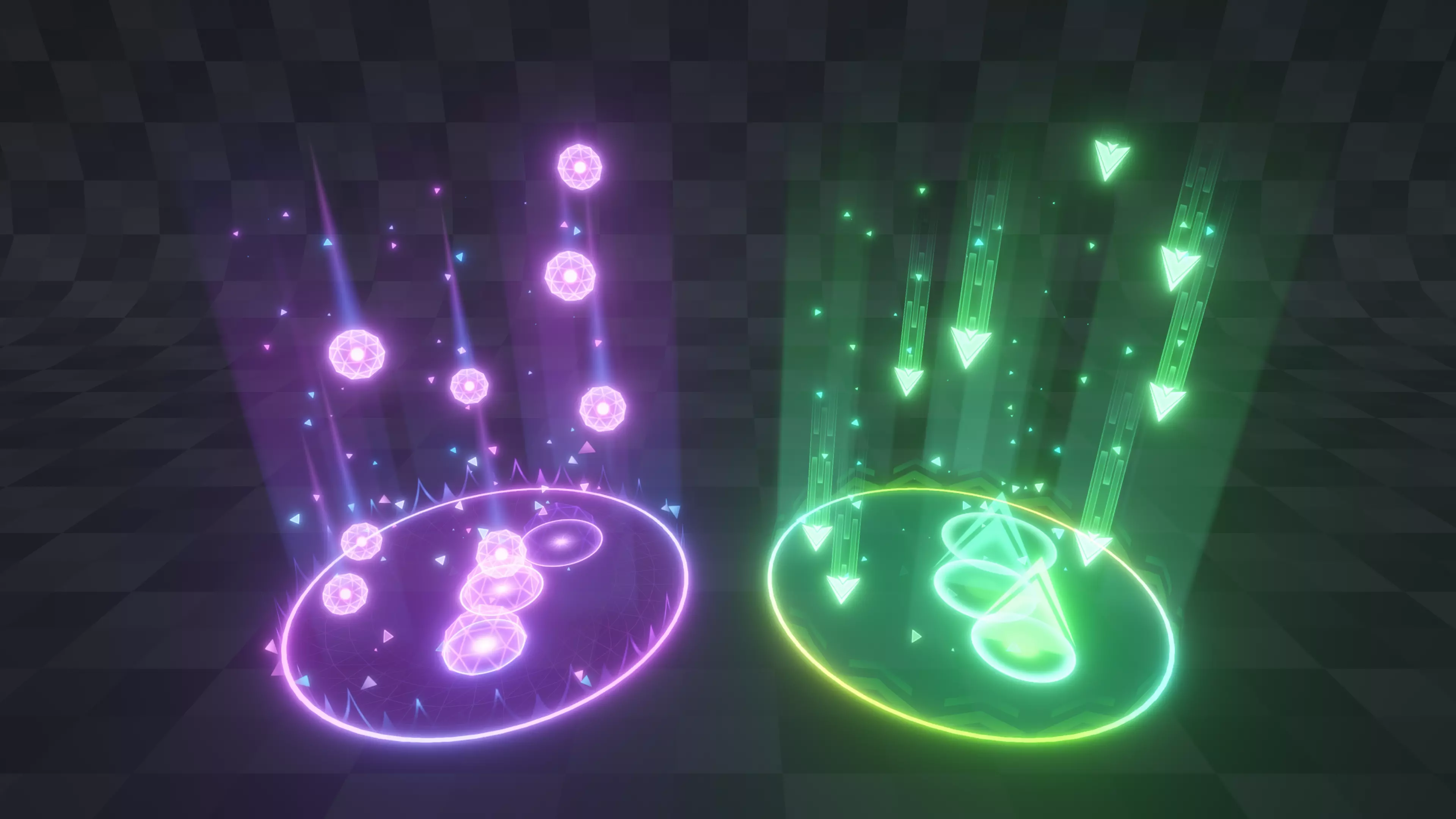 Unity VFX Falling Object Attack Effect Part5 Low-poly 3D model