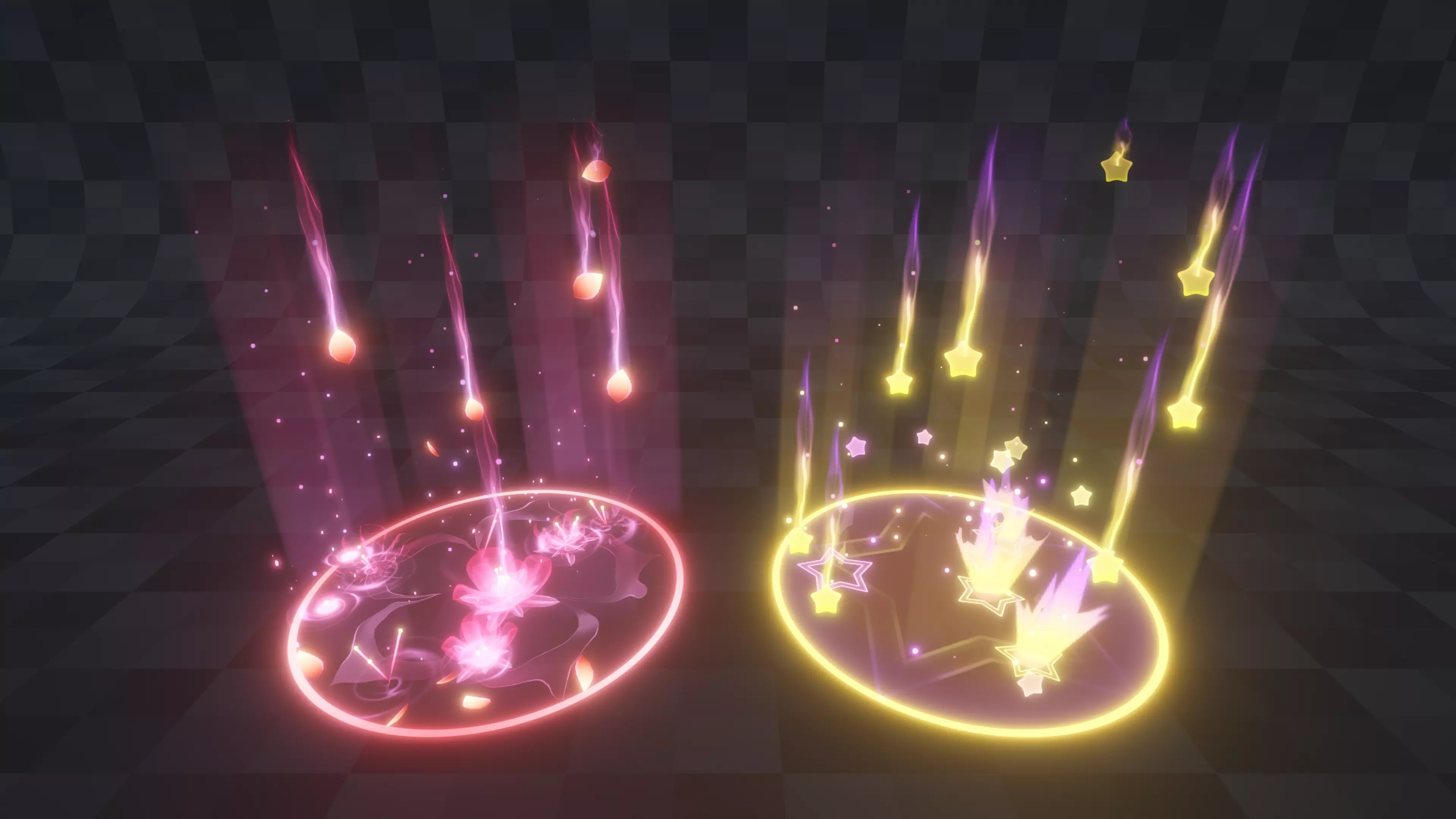 Unity VFX Falling Object Attack Effect Part3 Low-poly 3D model
