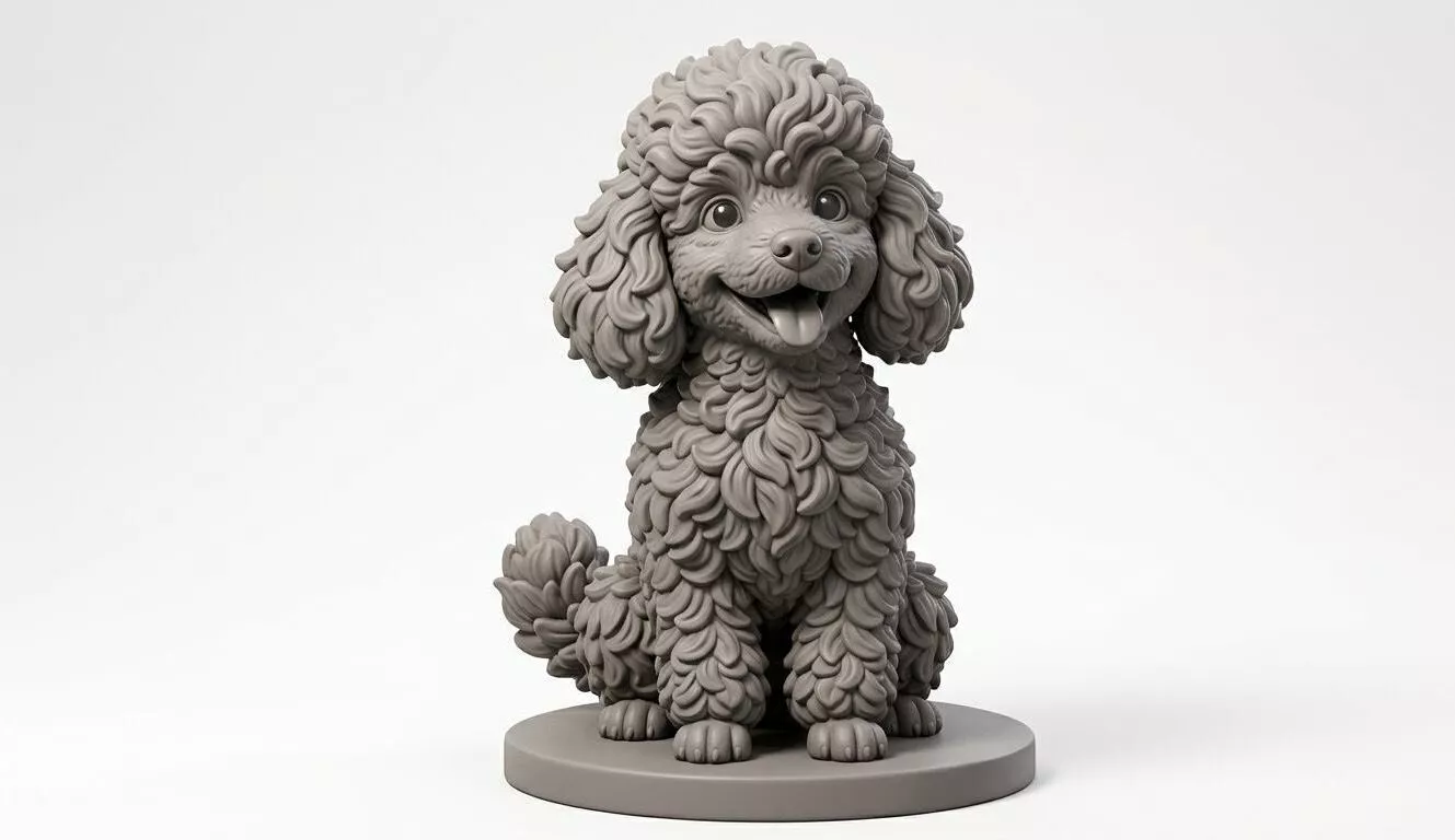 Cute puppy 3D print model