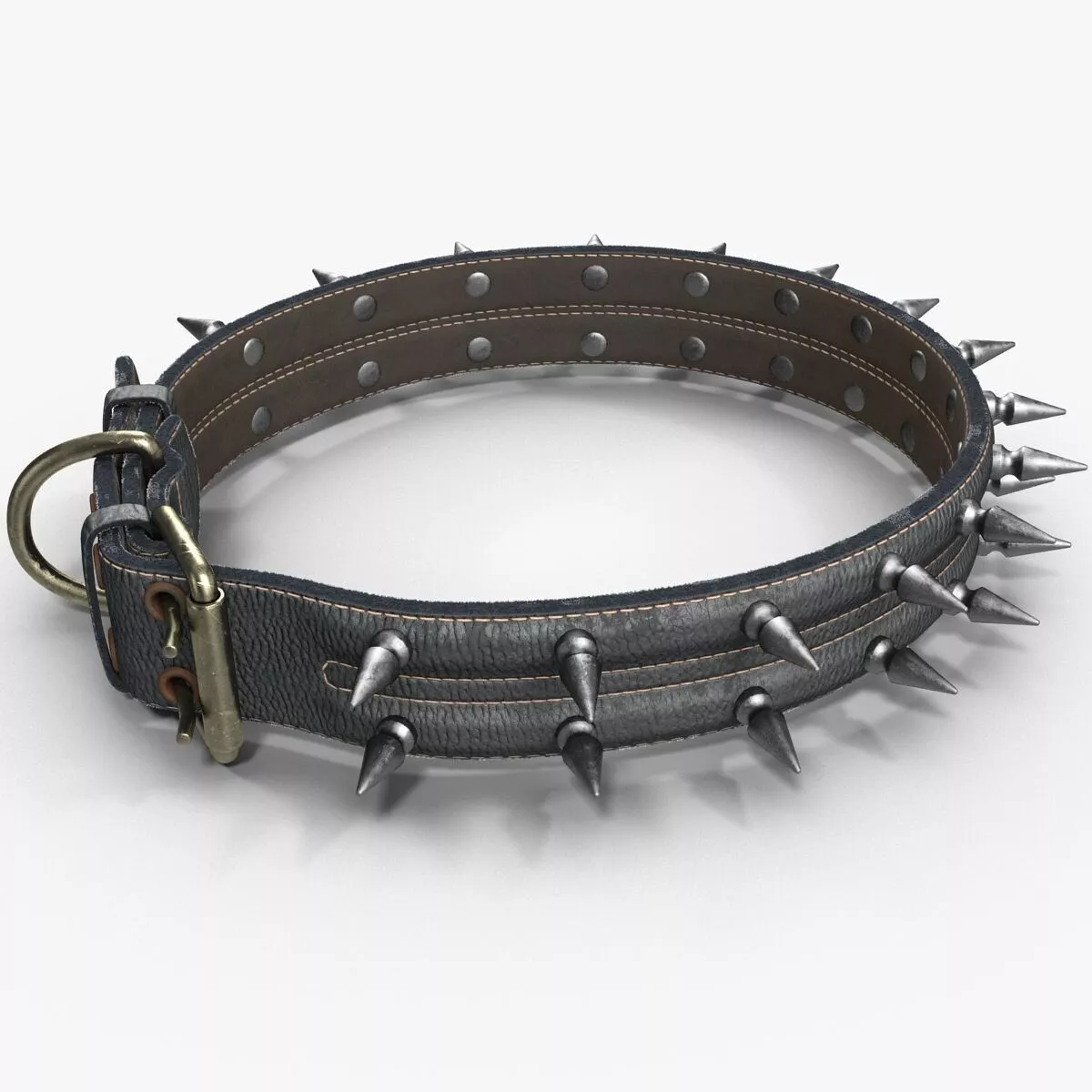 Spiked Dog Collar 3D model