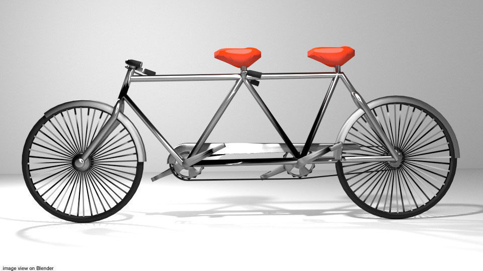 Bicycle - Cruiser 3D model_1