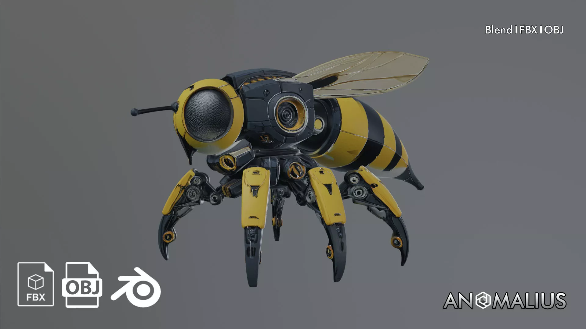 robot bee 3D model