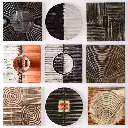 Collection Wood Wall Sculpture
