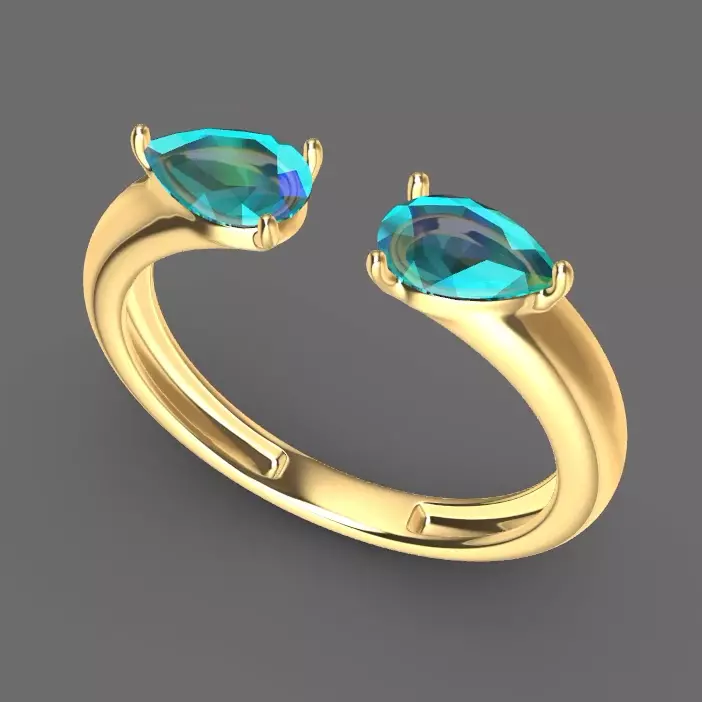 Modern Love Ring A New Expression of Love 3D print model