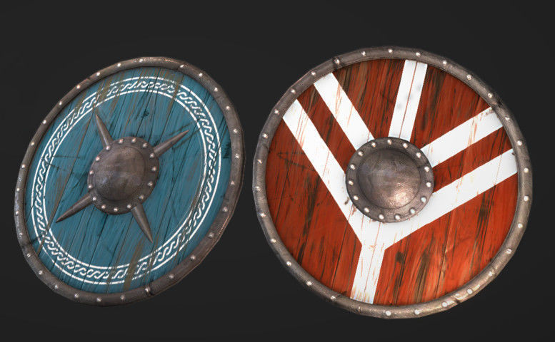 GameReady Medieval Viking Shield Pack Low-poly 3D model_1