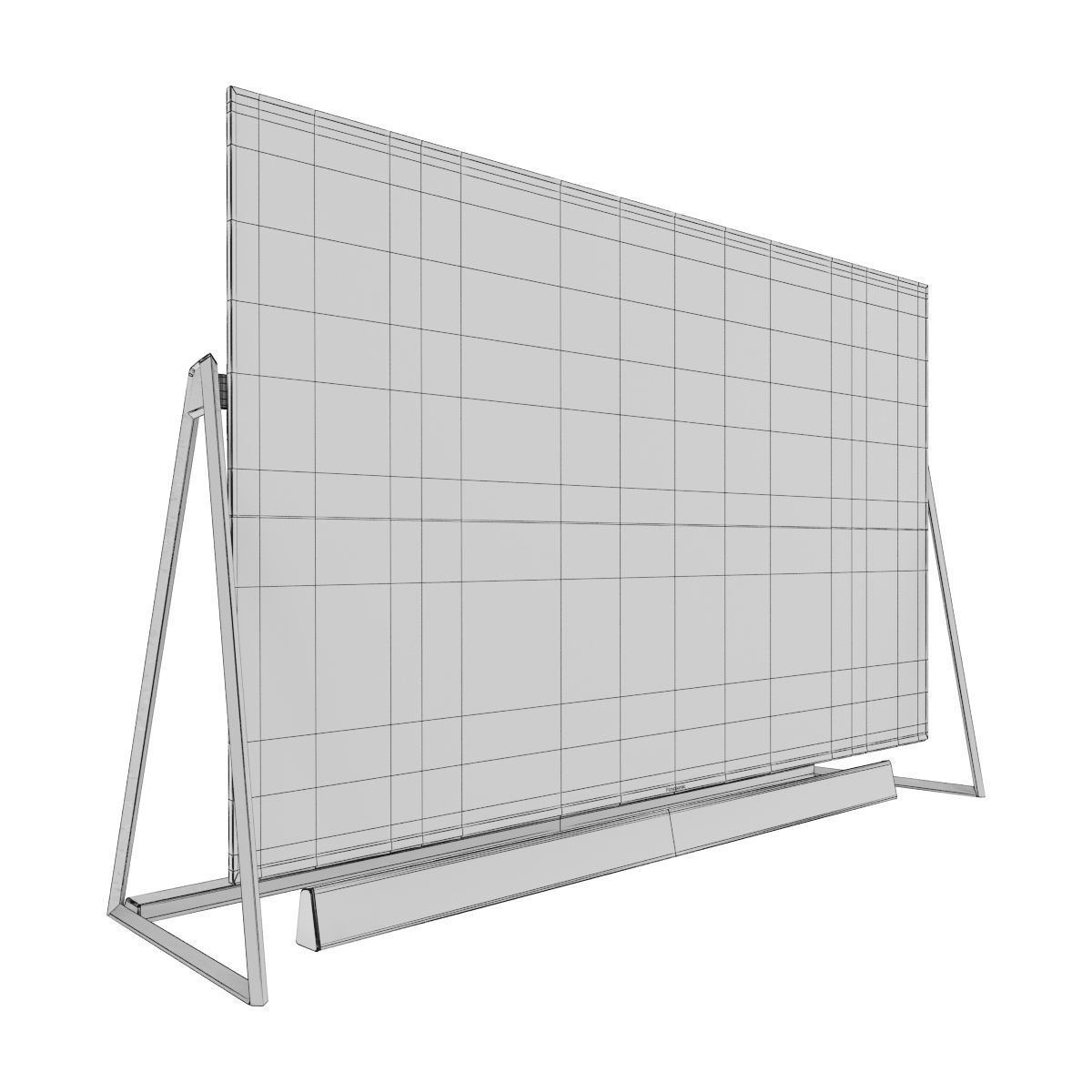  Panasonic TV TX-50DX802  Low-poly 3D model_6