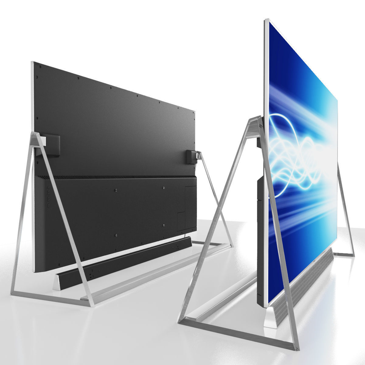  Panasonic TV TX-50DX802  Low-poly 3D model_4