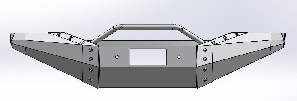 Tundra Front Bumper  3D model_1