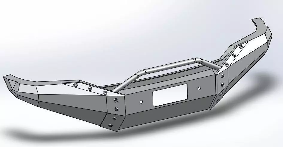 Tundra Front Bumper  3D model_0