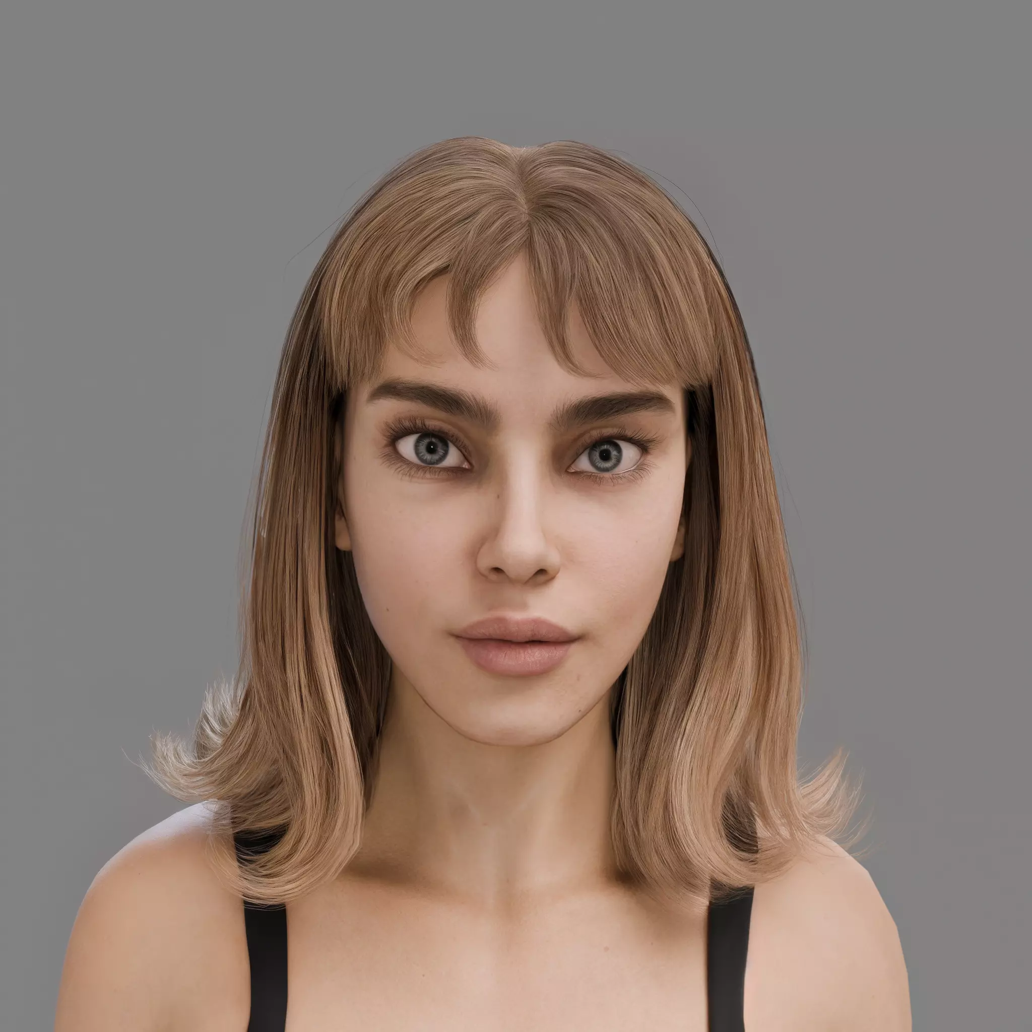 Realistic Female 3D Character Fiona Low-poly 3D model