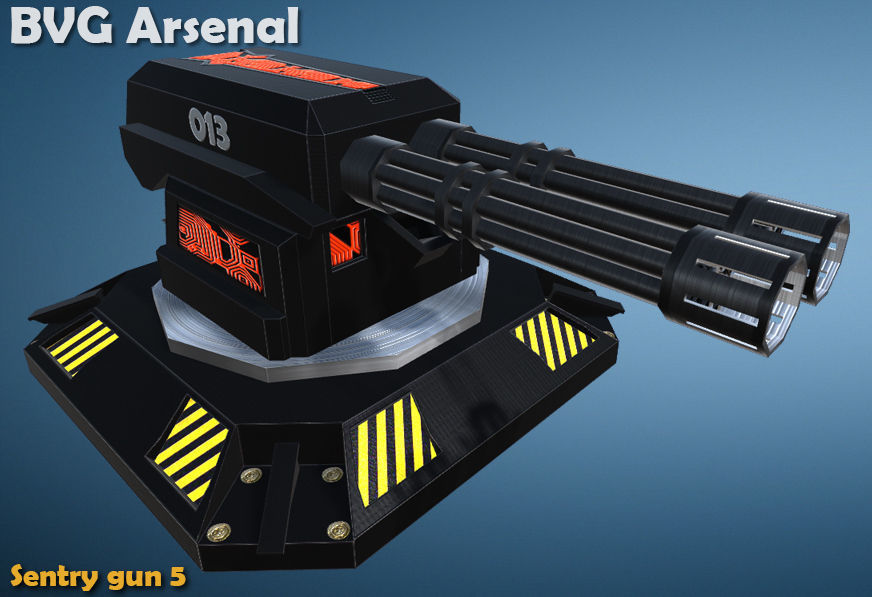 Sentinel collection - HQ Low-poly 3D model_14