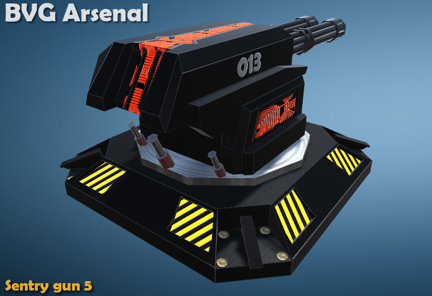 Sentinel collection - HQ Low-poly 3D model_7