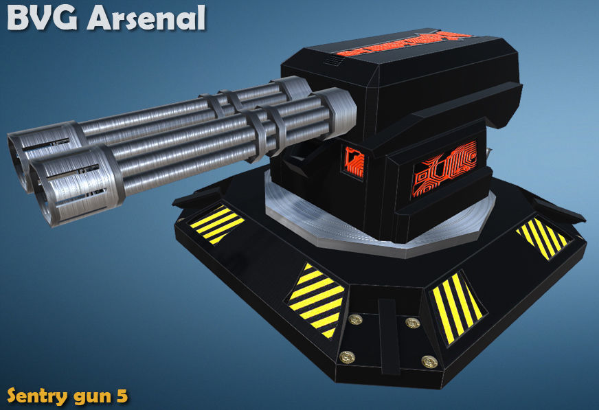 Sentinel collection - HQ Low-poly 3D model_8