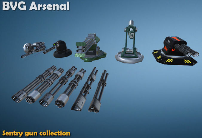 Sentinel collection - HQ Low-poly 3D model