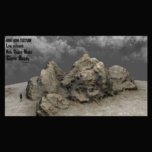 Rock Low-poly 3D model