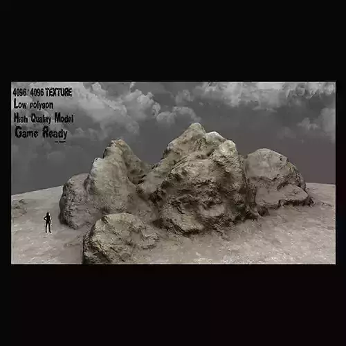 Rock Low-poly 3D model