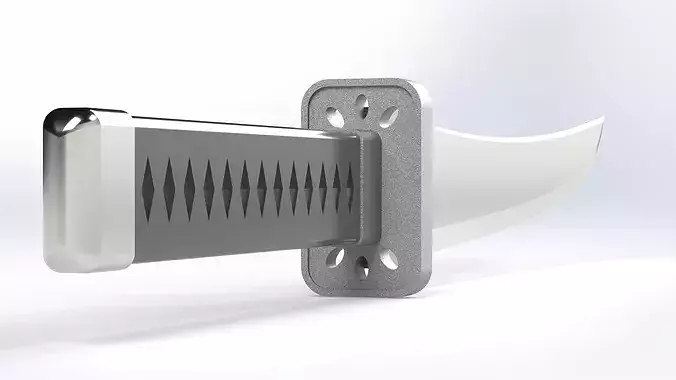Tanto Dagger 3D Model Stylized Game Asset Mid Poly