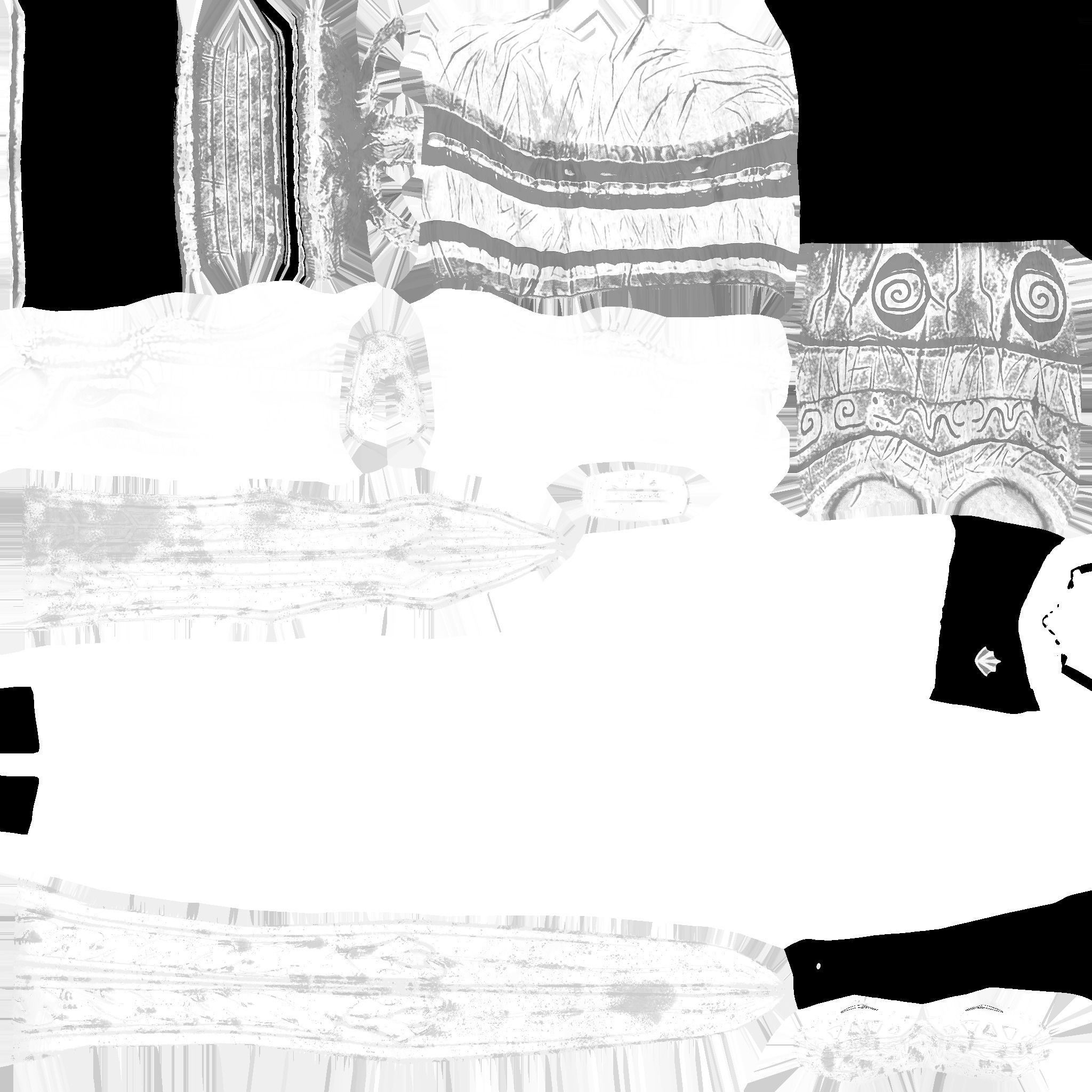 Argonian weapons Low-poly 3D model_6