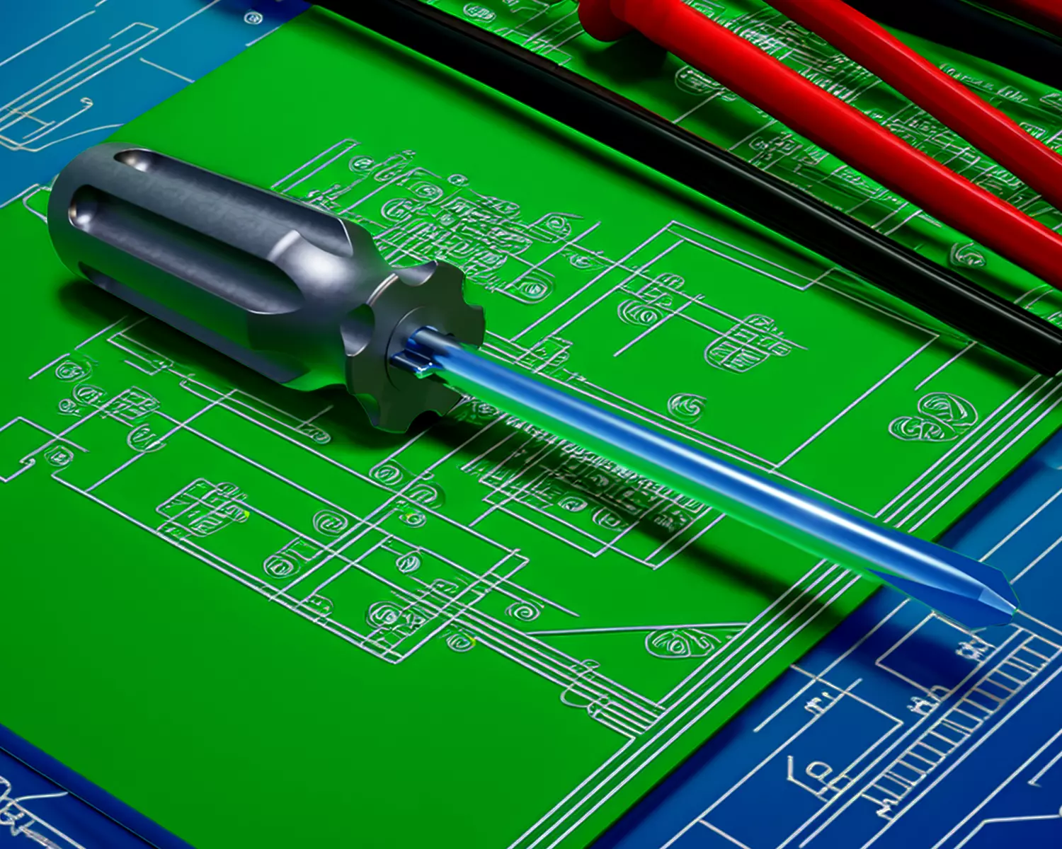 multi-function screwdriver Low-poly 3D model
