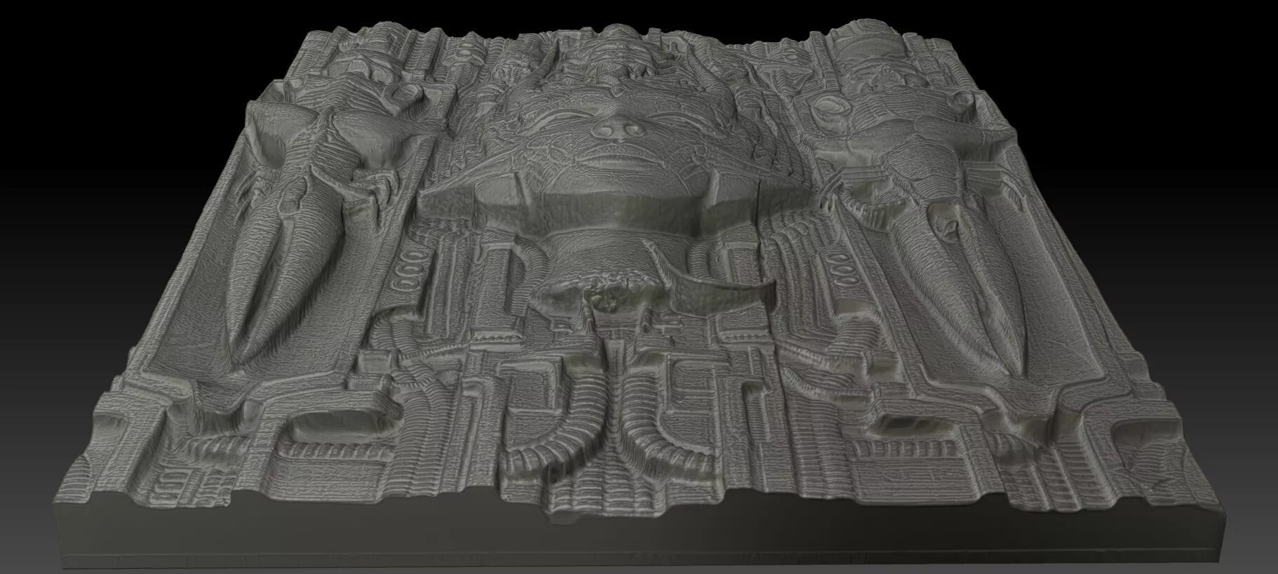 HR Giger Li II 3D Printable CNC Carving Model 3D model 3D