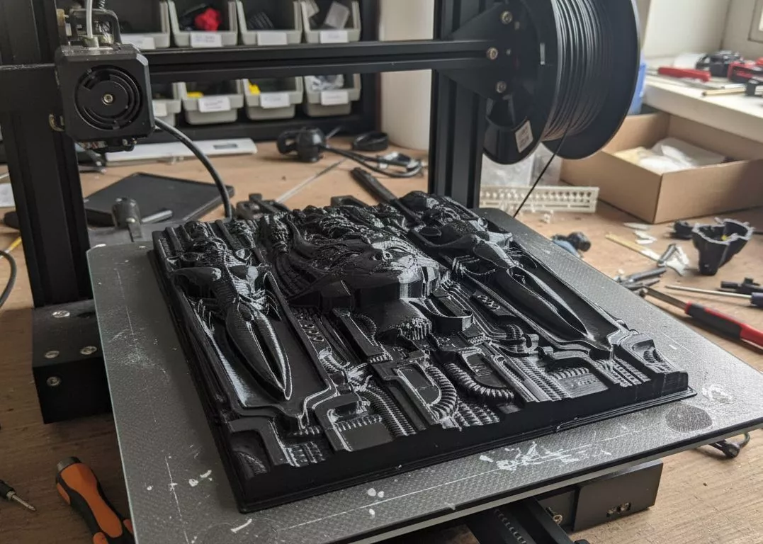 HR Giger Li II 3D Printable CNC Carving Model 3D model 3D