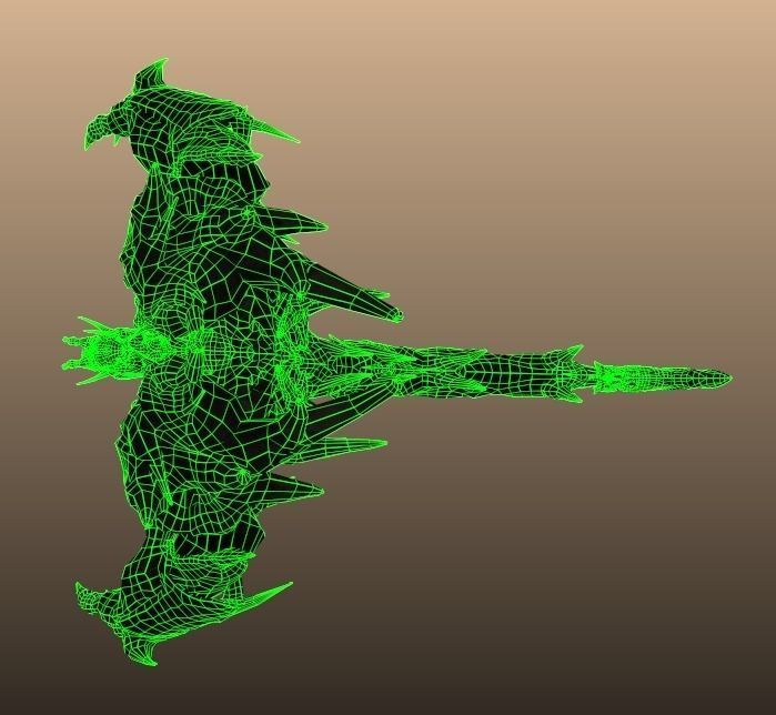 Four hands monster Free low-poly 3D model_33