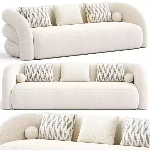 Novelle Sofa By Eichholtz Low-poly 3D model