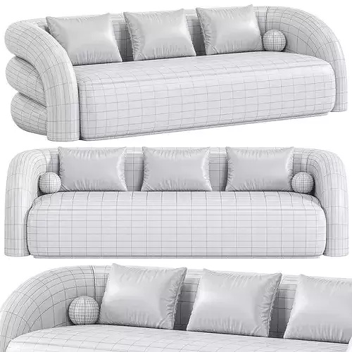 Novelle Sofa By Eichholtz Low-poly 3D model 7