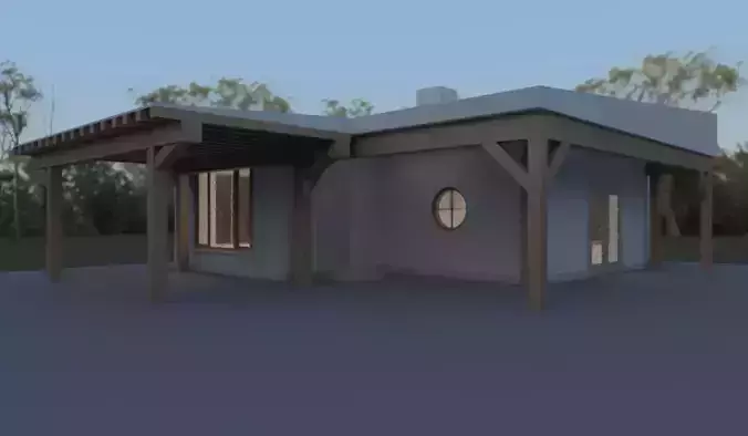 Small guest summer house Free 3D model
