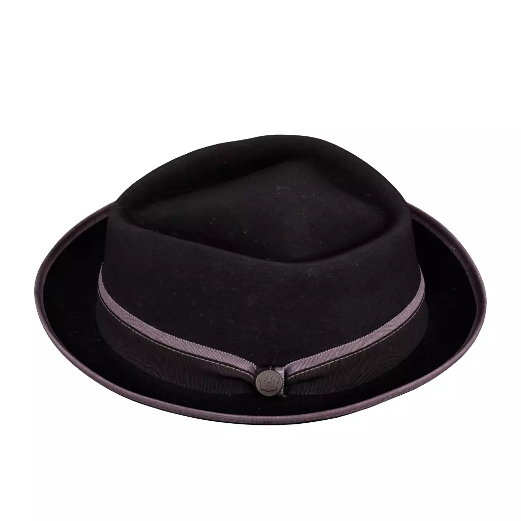 Goorin Bros Slick Carter Short Brim Wool Felt Porkpie Purple Hat Low-poly 3D model