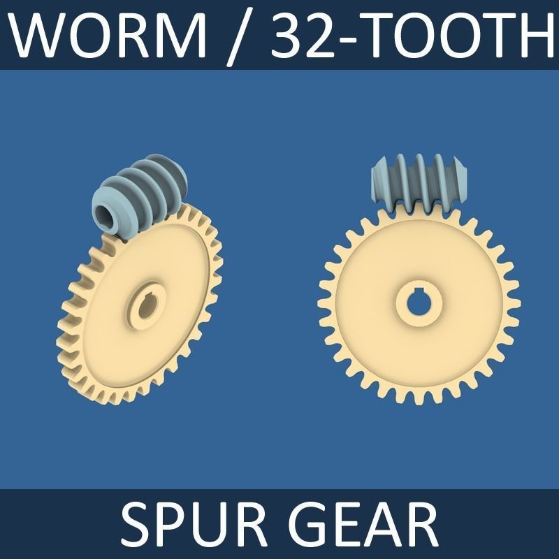 Worm Gear Collection 02 3D print model_6