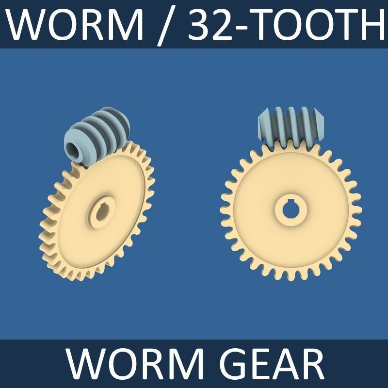 Worm Gear Collection 02 3D print model_3