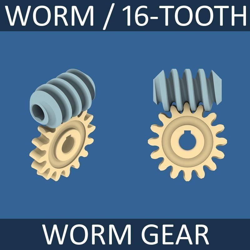 Worm Gear Collection 02 3D print model_1