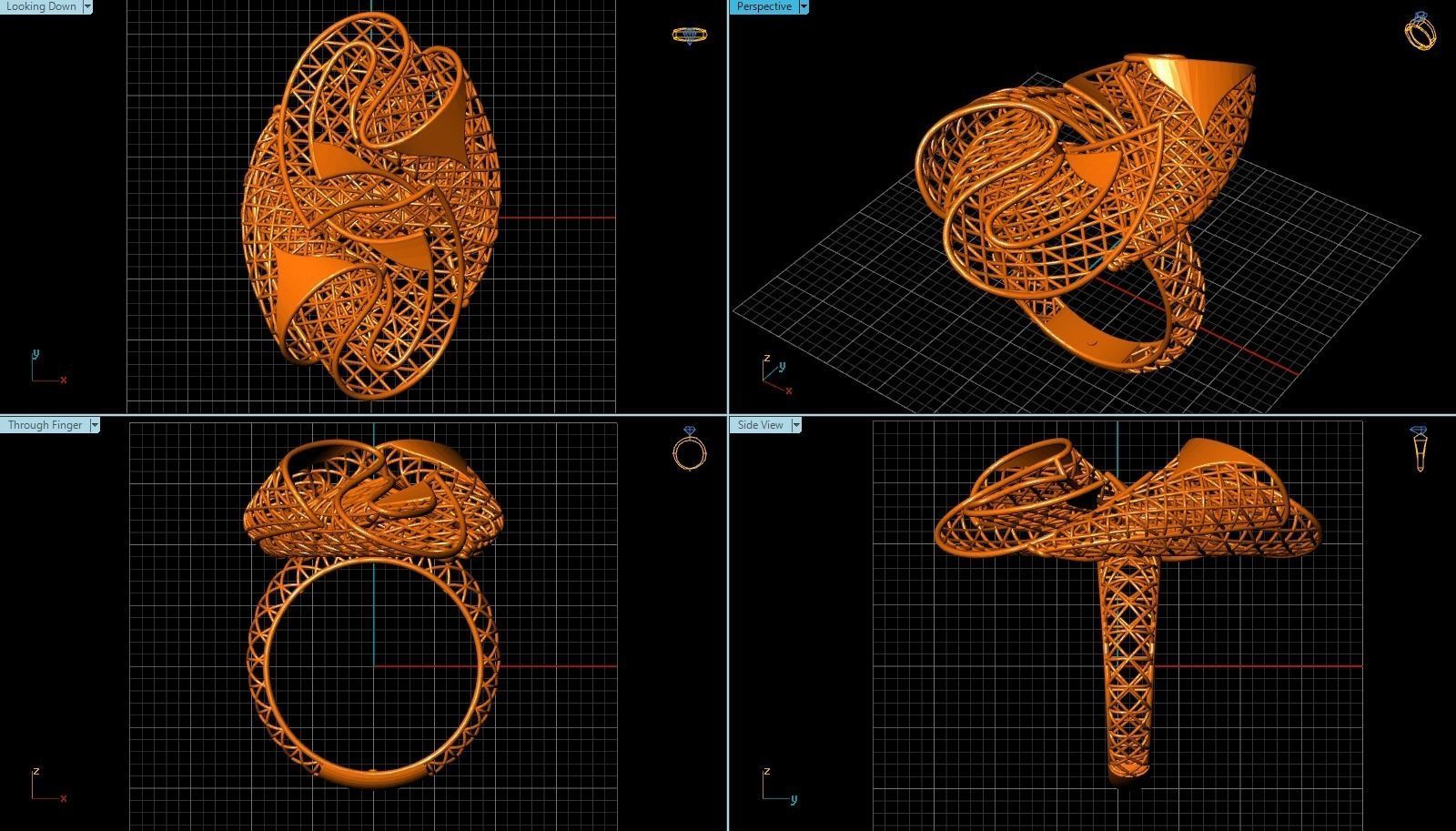 Ring ultra vision  HSFZ-X 043 3D print model_3