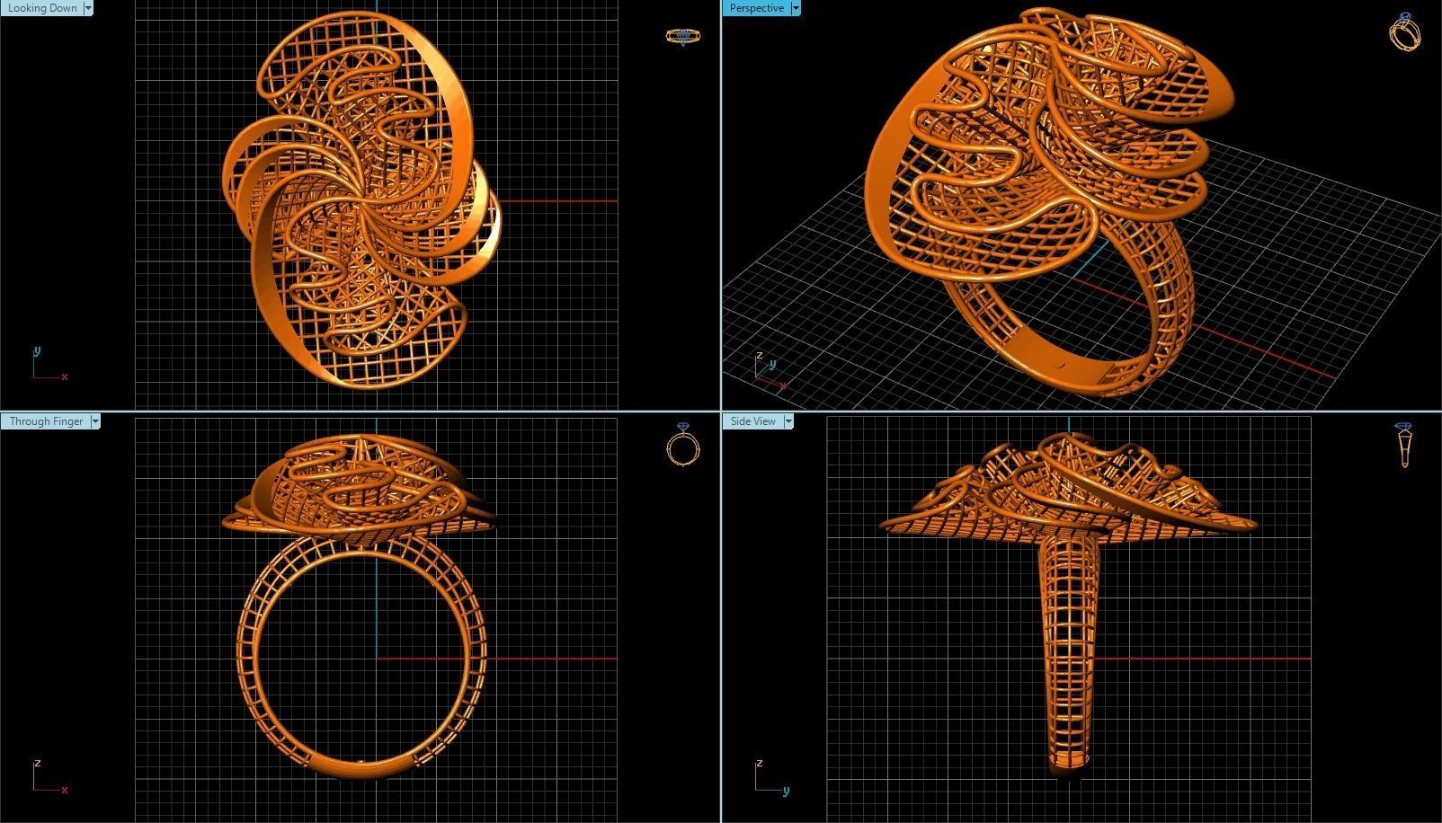 Ring ultra vision  HSFZ-X 044 3D print model_3