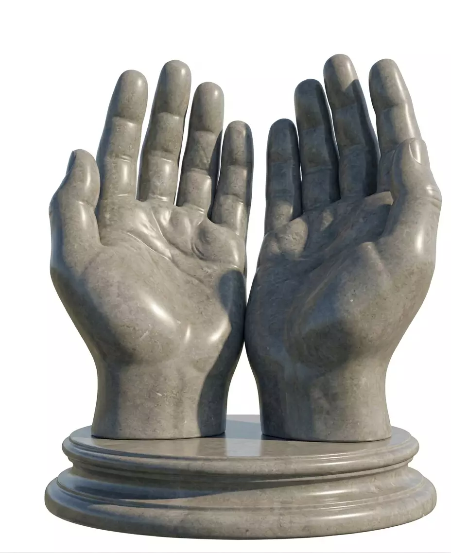 Open Hands Podium 3D Model 3D print model