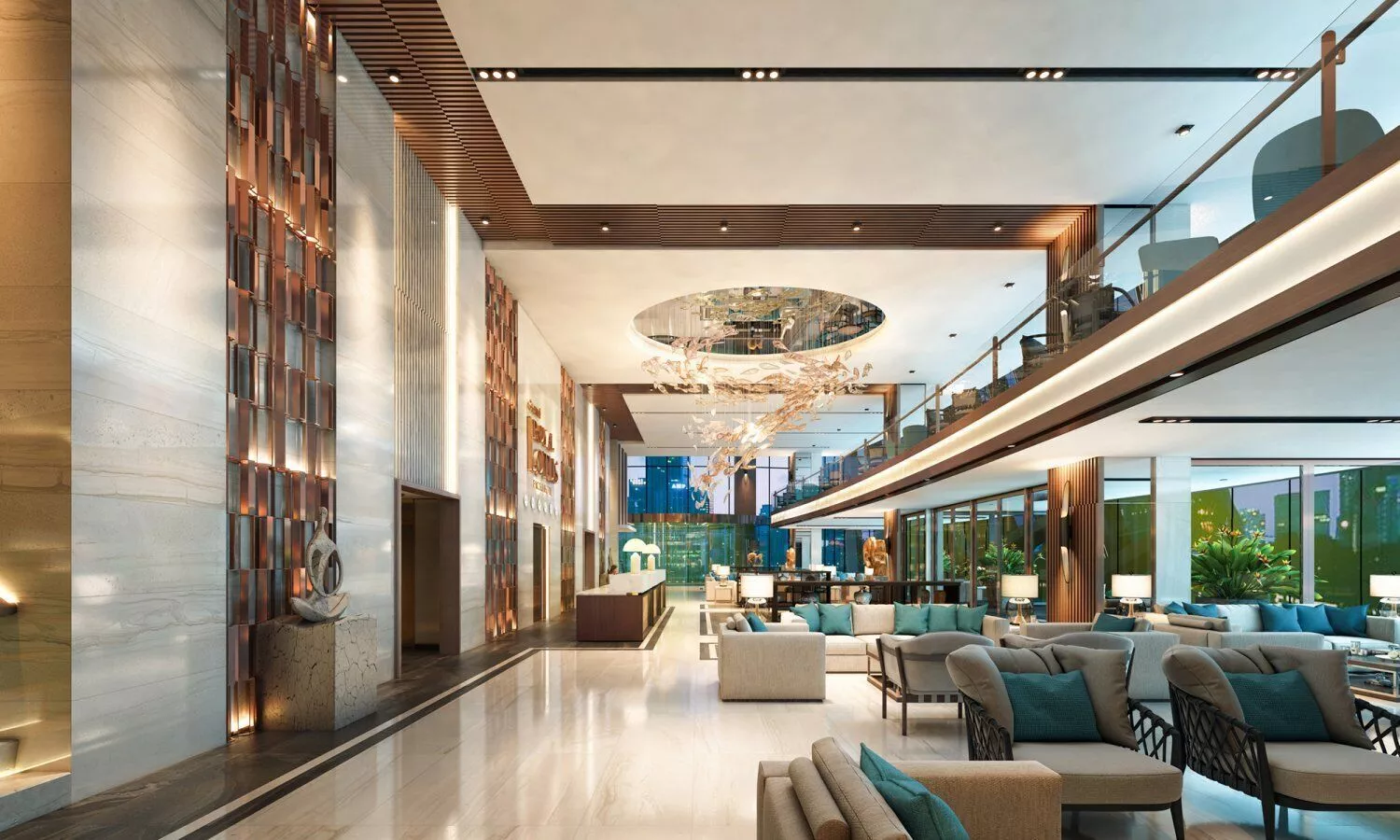 Hotel Lobby CBB 3D model