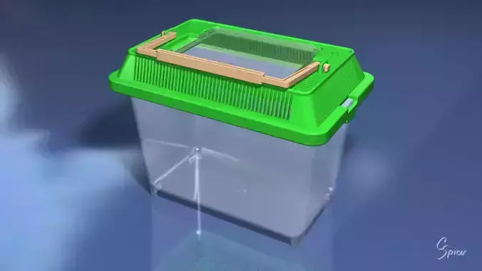 Small Plastic Terrarium 3D model