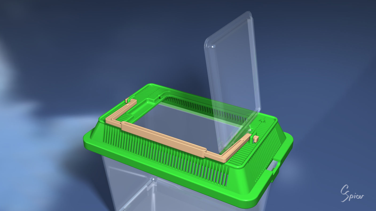 Small Plastic Terrarium 3D model_9