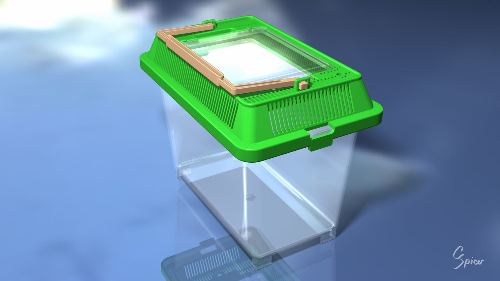 Small Plastic Terrarium 3D model_1