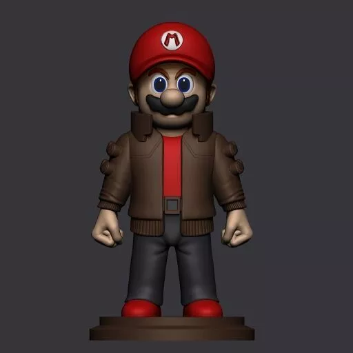 SUPER MARIO CYBERPUNK FAN ART 3D print model