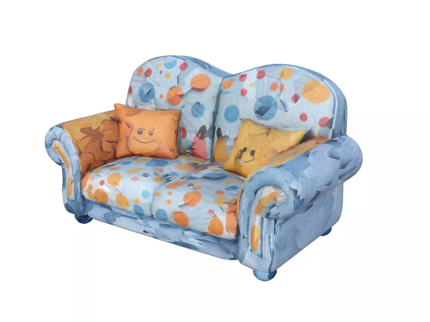 Sofa Kids Free low-poly 3D model
