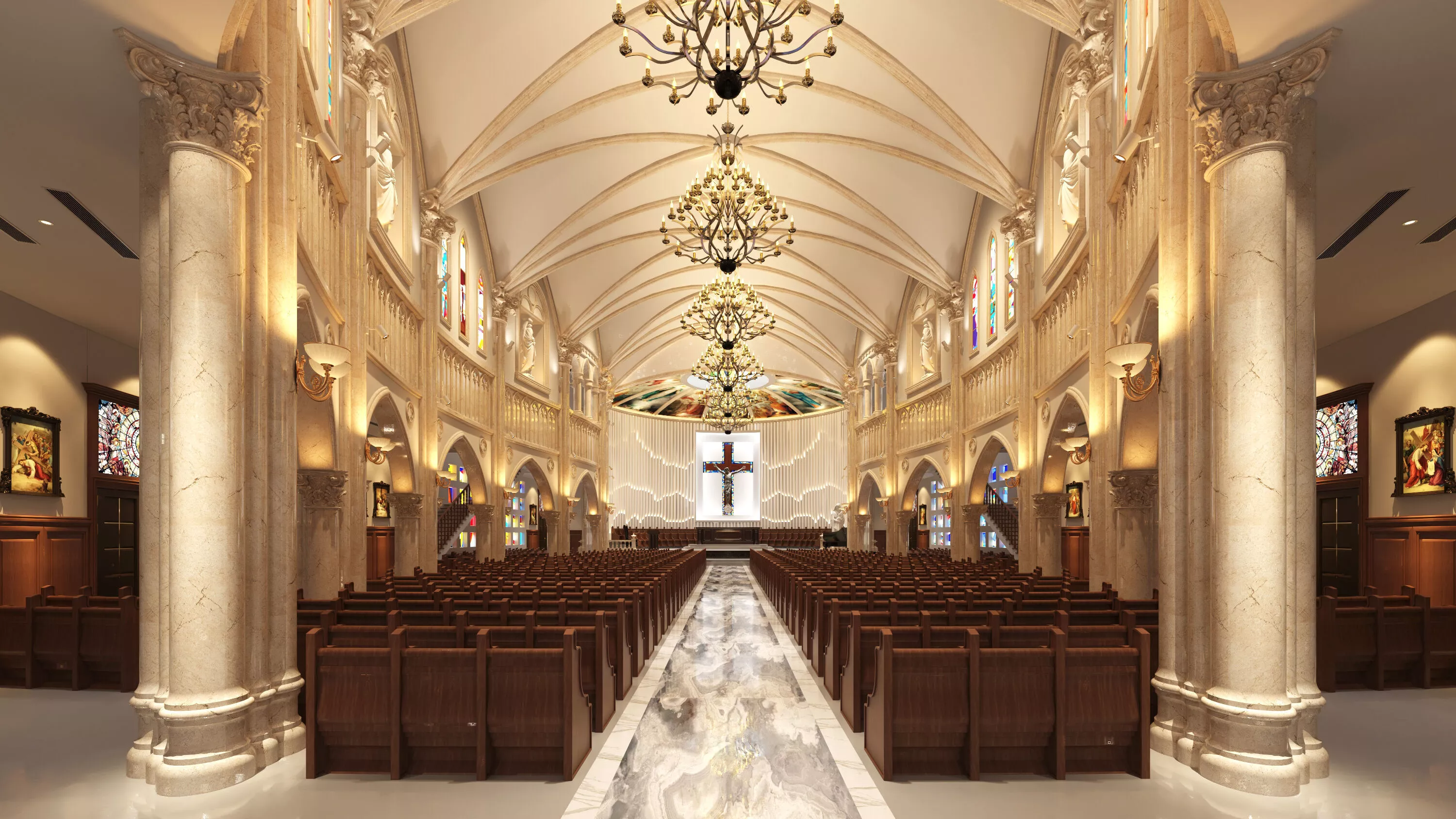 Church Interior 3D model