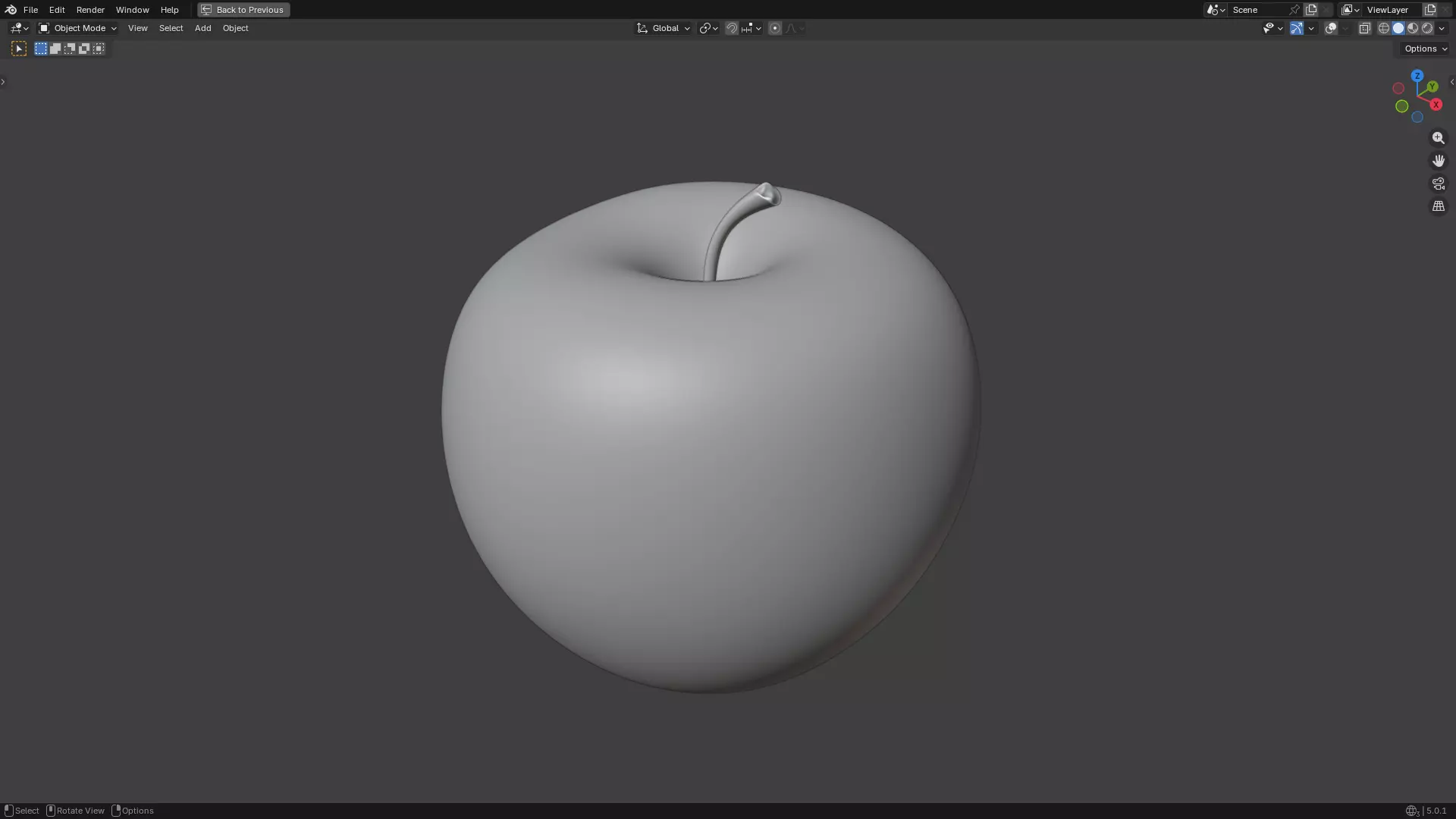 Apple 3D print model