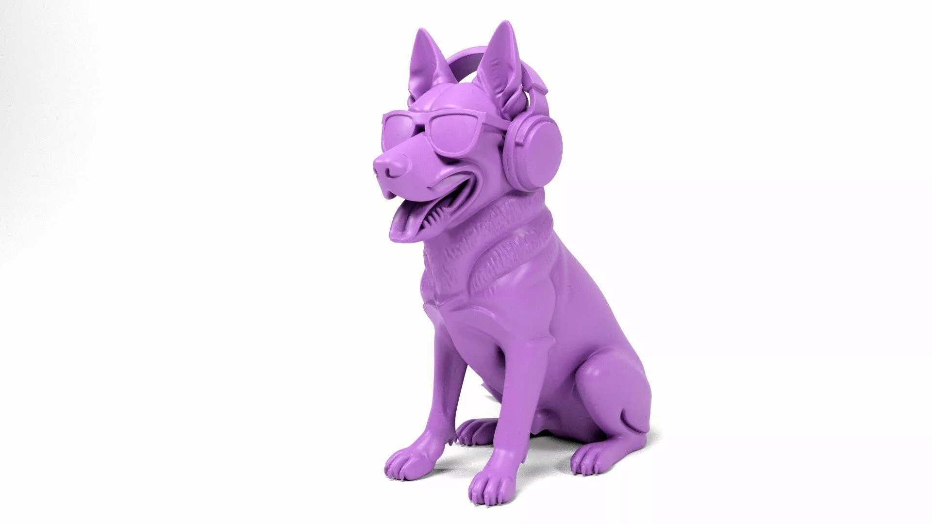 Funny dog 3D print model