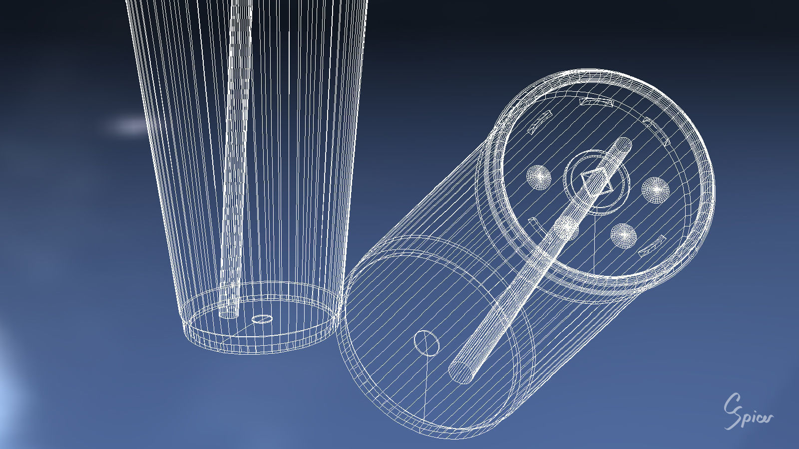 Styrofoam Cup with Plastic Lid and Straw 3D model_13